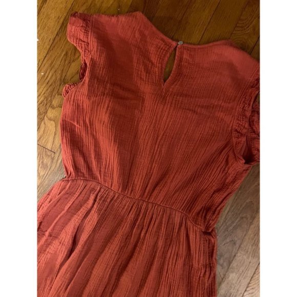 Rust Orange Summer Dress PL - Picture 6 of 8